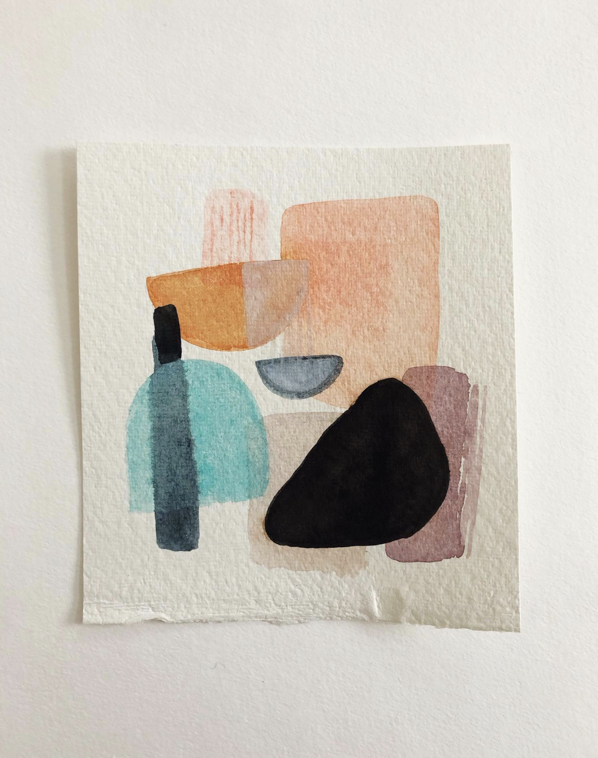 Shape Shift No. 17 - 6&quot; x 6.75&quot; on Handmade Paper