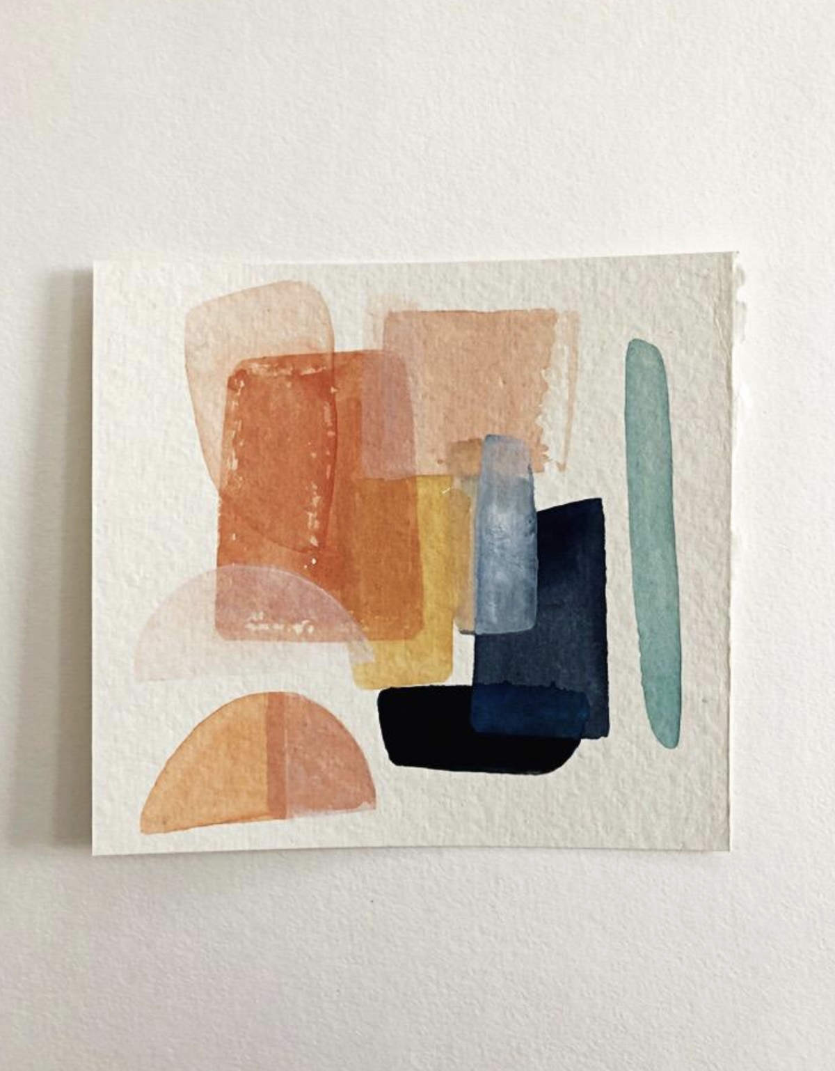 Shape Shift No. 16 - 6&quot; x 6.5&quot; on Handmade Paper