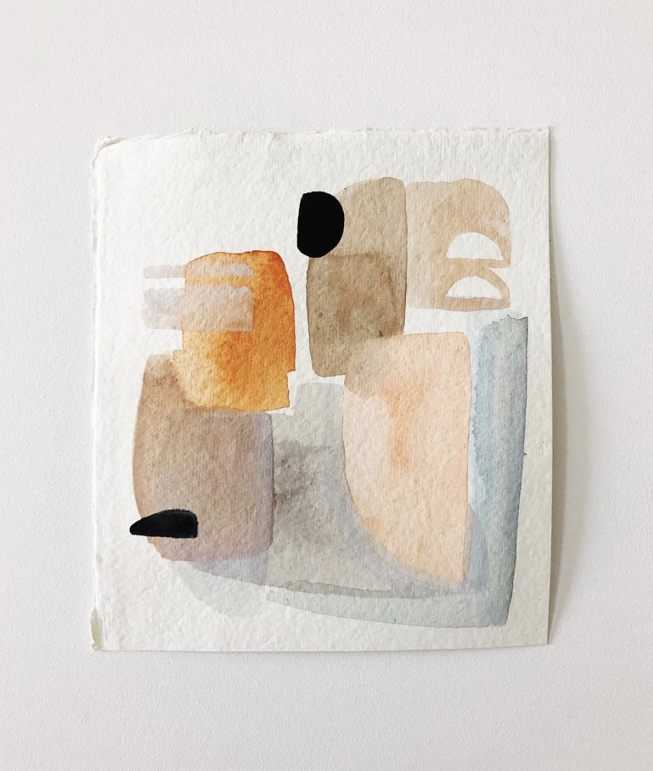 Shape Shift No. 10 - 7&quot; x 7.5&quot; on Handmade Paper