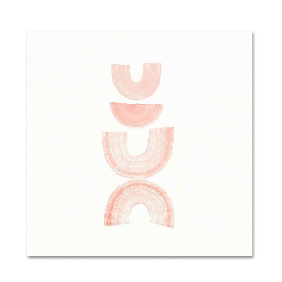 Abstract Wall Art. Blush Watercolor Contemporary Decor.