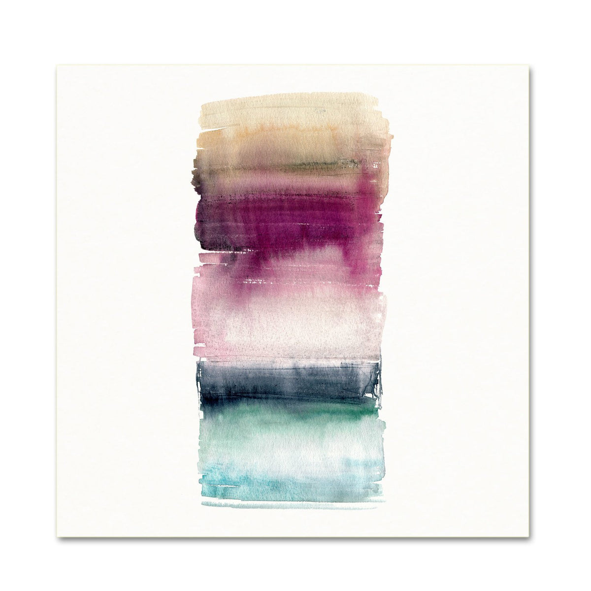 Abstract Wall Art. Colorful Watercolor Contemporary Decor.