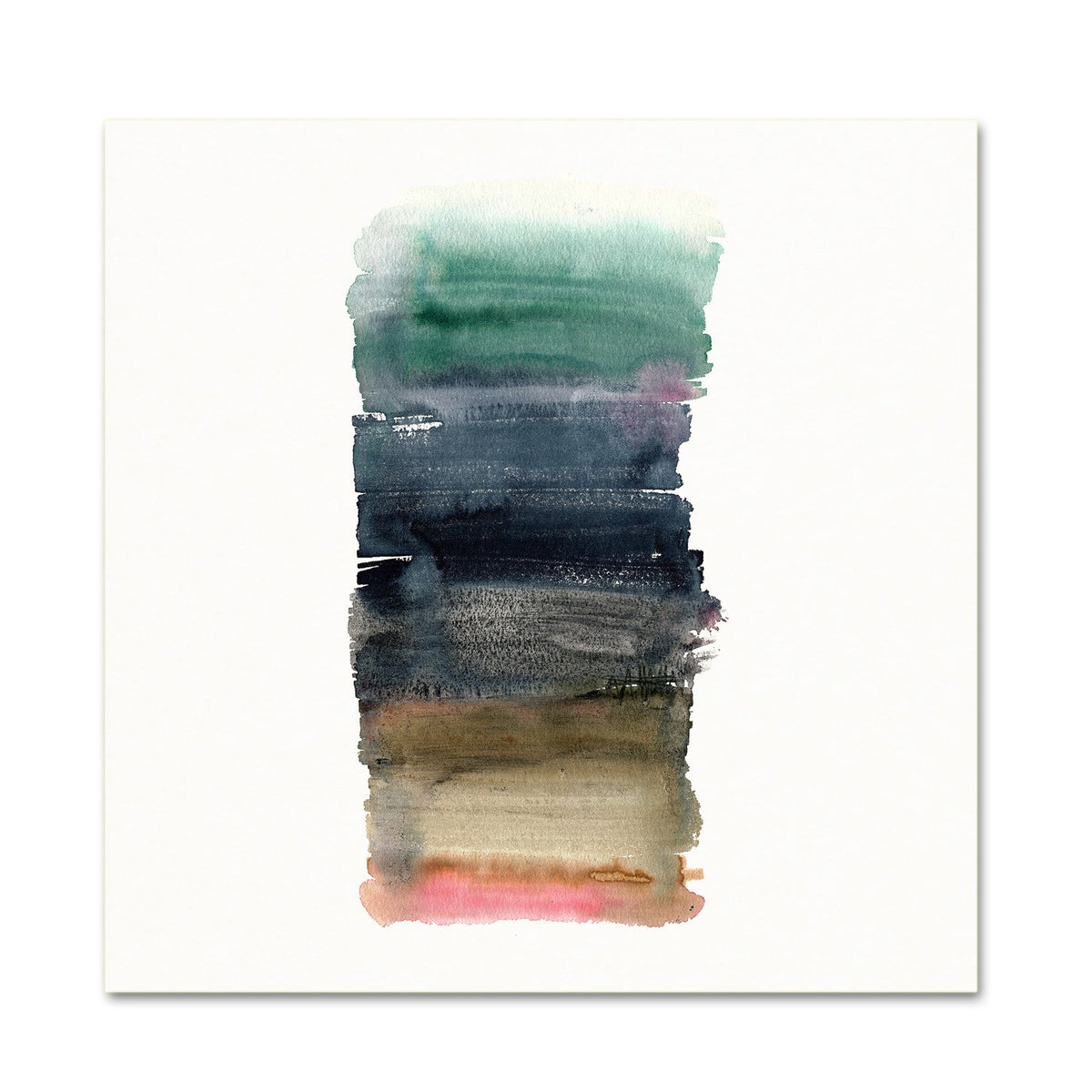 Abstract Wall Art. Colorful Watercolor Contemporary Decor.