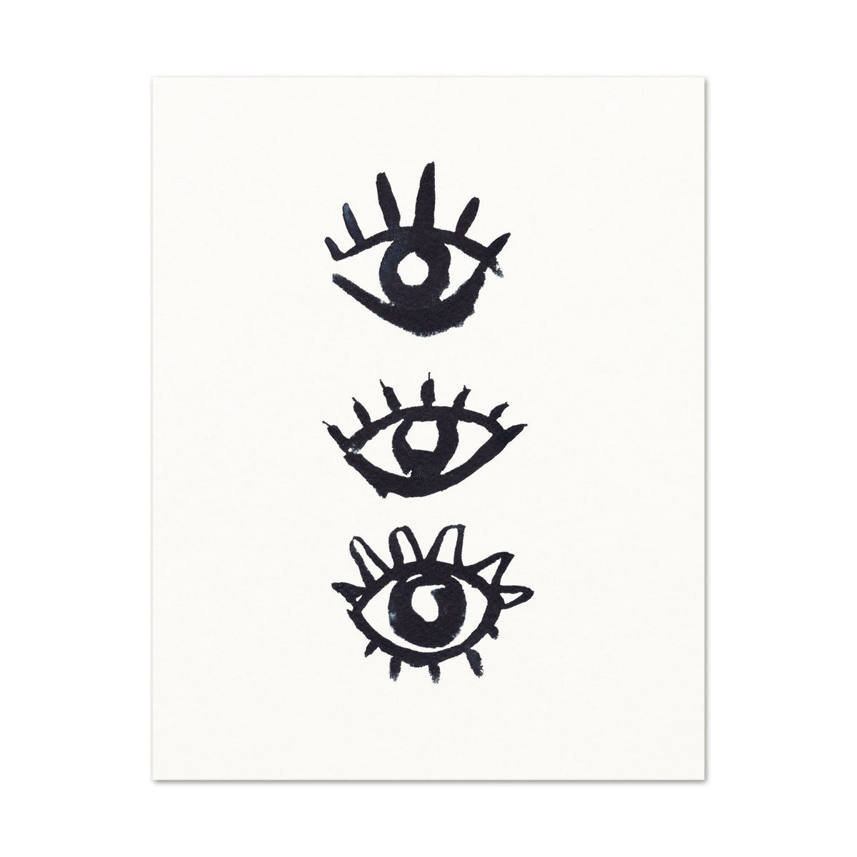 Boho Art Print. Evil Eye Decor. Minimalist Artwork. 