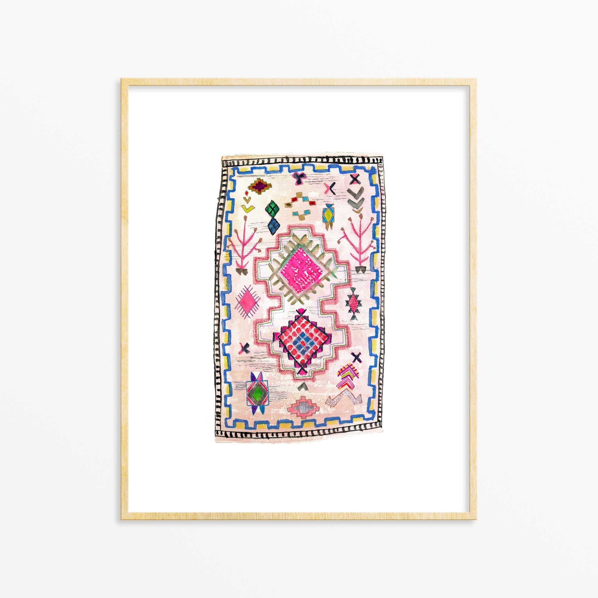 Bohemian Decor - Watercolor painting of Pretty Things