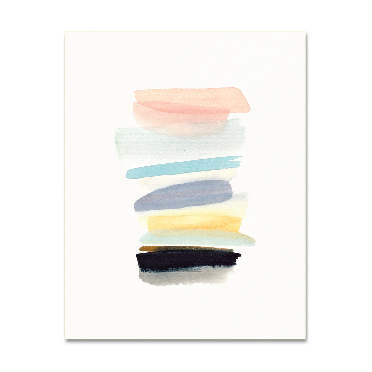 Abstract Wall Art. Pastel Watercolor Contemporary Decor.